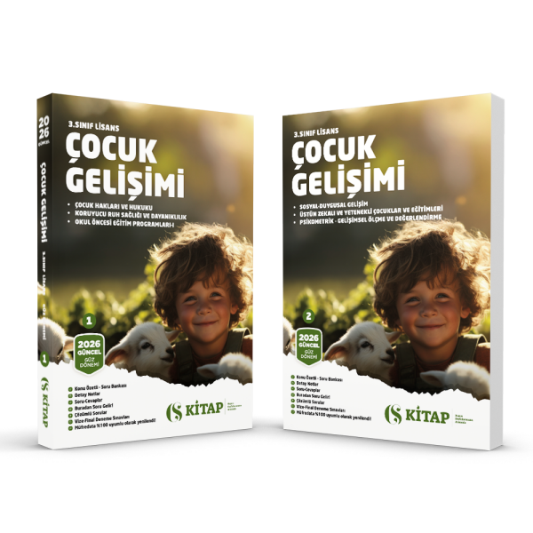 Çocuk Gelişimi 3. Sınıf Güz 1. Kitap ve 2. Kitap