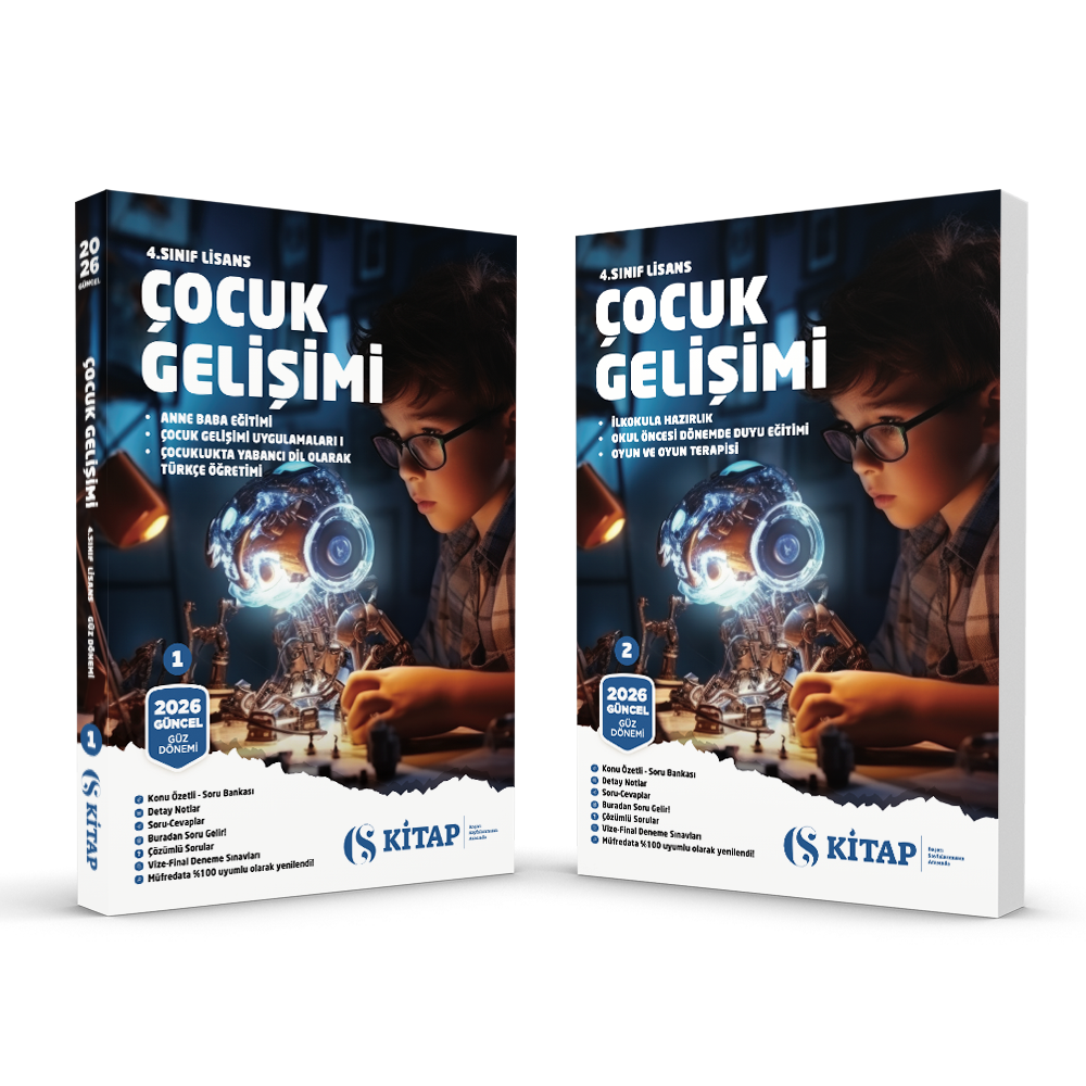 Çocuk Gelişimi 4. Sınıf Güz 1. Kitap ve 2. Kitap