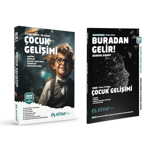 (Özel Set) Çocuk Gelişimi 1. Sınıf Güz ve Deneme