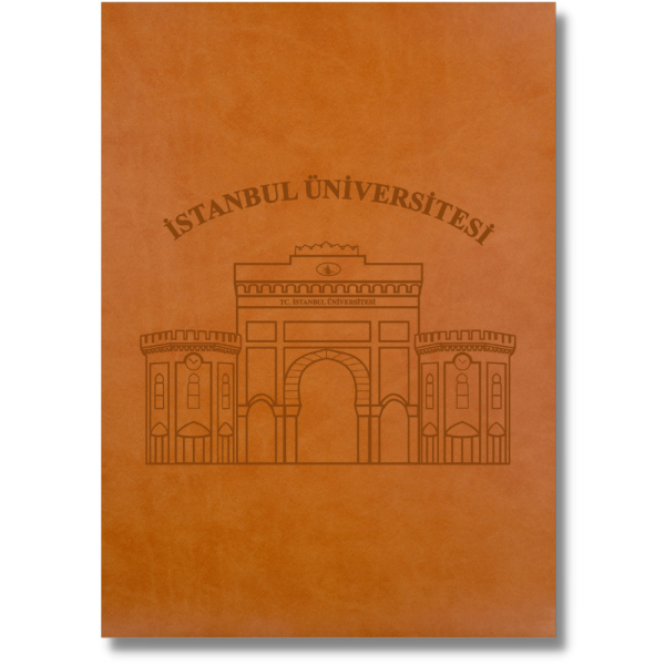 Taba Deri Diploma Dosyası Sıcak Baskılı Özel Tasarım