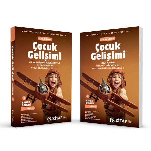 Çocuk Gelişimi 3. Sınıf Bahar 1. Kitap ve 2. Kitap