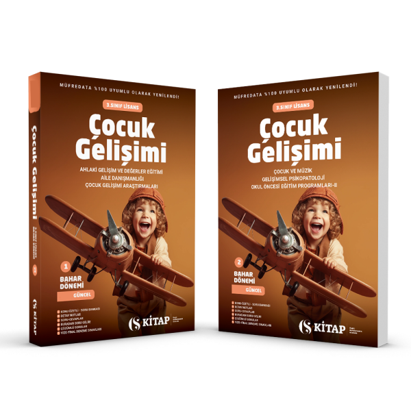 Çocuk Gelişimi 3. Sınıf Bahar 1. Kitap ve 2. Kitap