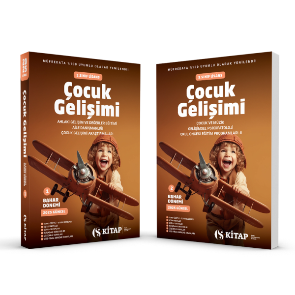 Çocuk Gelişimi 3. Sınıf Bahar 1. Kitap ve 2. Kitap