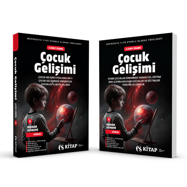 Çocuk Gelişimi 4. Sınıf Bahar 1. Kitap ve 2. Kitap