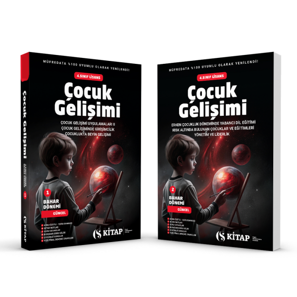 Çocuk Gelişimi 4. Sınıf Bahar 1. Kitap ve 2. Kitap