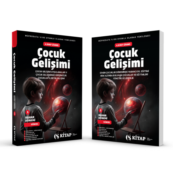 Çocuk Gelişimi 4. Sınıf Bahar 1. Kitap ve 2. Kitap