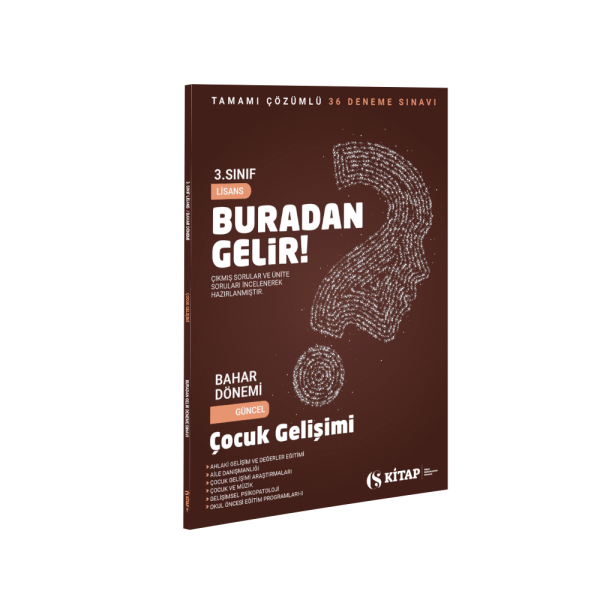 3. Sınıf Çocuk Gelişimi Bahar Deneme