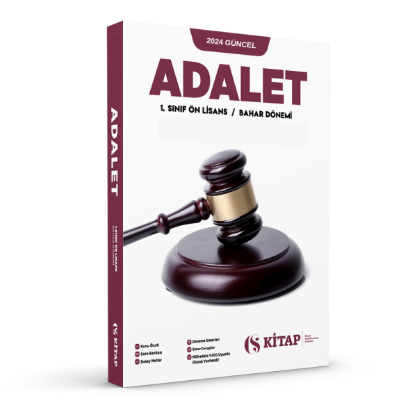 Adalet 1. Sınıf 2025 Bahar Konu Özetli Soru Bankası