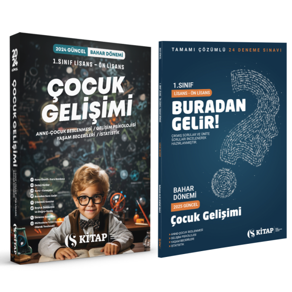 (Özel Set) Çocuk Gelişimi 1. Sınıf Bahar ve Deneme