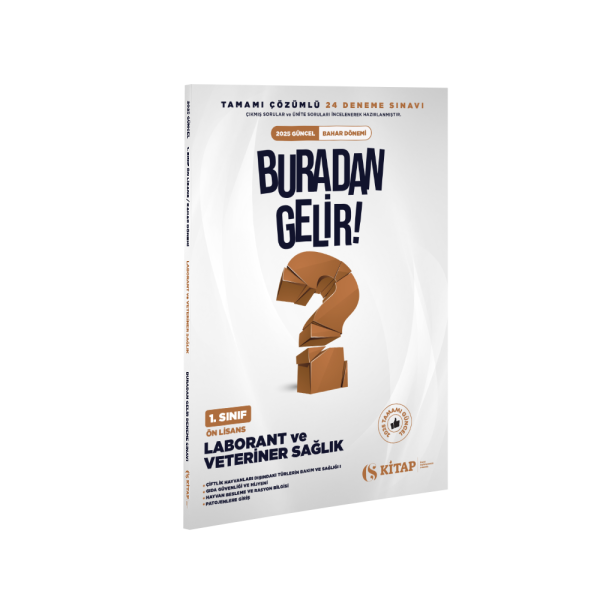 Laborant ve Veteriner Sağlık 1. Sınıf 2025 Bahar Deneme Kitabı