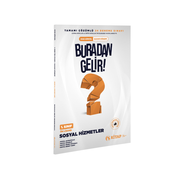 Sosyal Hizmetler Ön Lisans 1. Sınıf 2025 Bahar Deneme Kitabı
