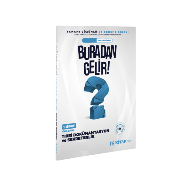 Tıbbi Dokümantasyon ve Sekreterlik 1. Sınıf Bahar Deneme Kitabı