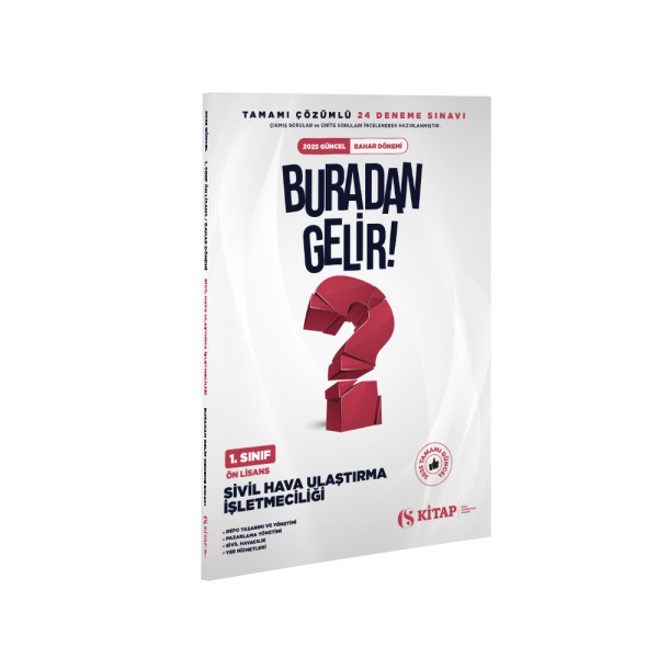 Sivil Hava Ulaştırma İşletmeciliği 1. Sınıf 2025 Bahar Deneme Kitabı
