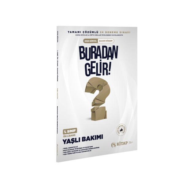 Yaşlı Bakımı 1. Sınıf 2025 Bahar Deneme Kitabı