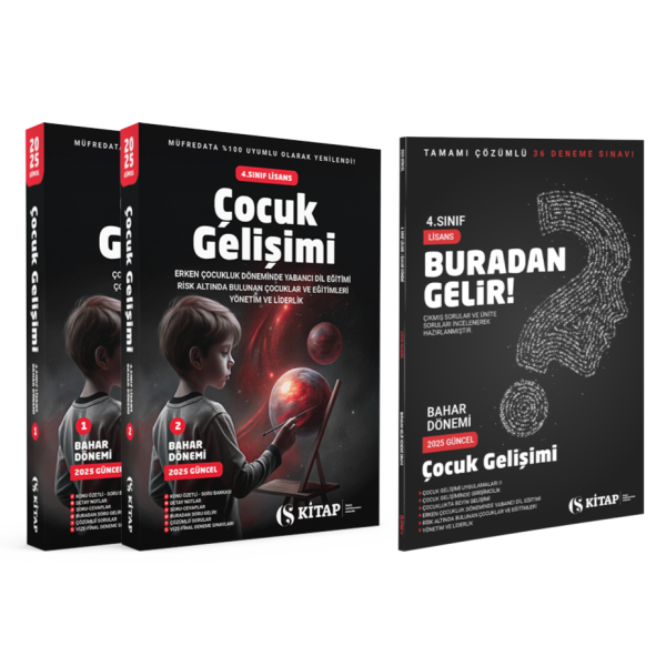 (Özel Set) Çocuk Gelişimi 4. Sınıf Bahar 1. 2. Kitap ve Deneme