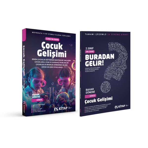 Çocuk Gelişimi Ön Lisans 2. Sınıf Bahar ÖZEL SET