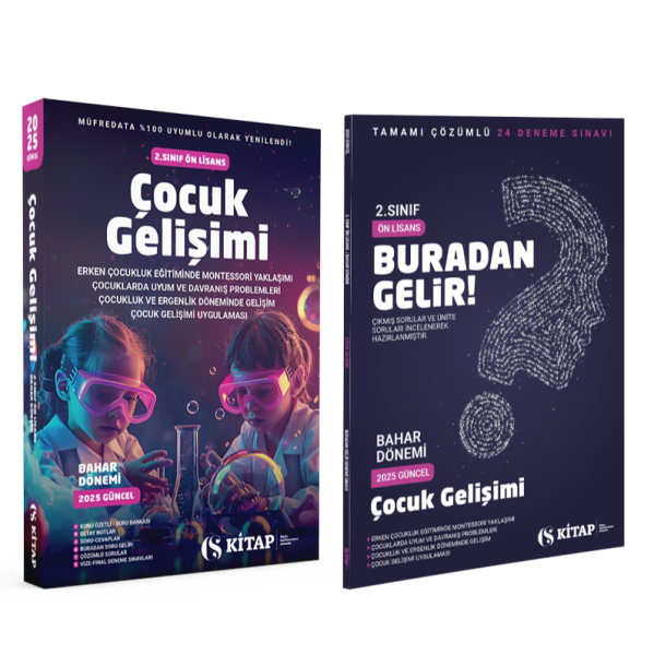 (Özel Set) Çocuk Gelişimi Ön Lisans 2. Sınıf Bahar ve Deneme