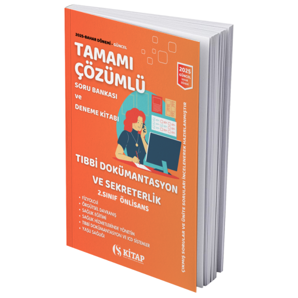 Tıbbi Dokümantasyon ve Sekreterlik 2. Sınıf 2025 Bahar Çözümlü Soru Bankası
