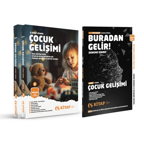 (Özel Set) Çocuk Gelişimi 2. Sınıf Güz 1. 2. Kitap ve Deneme