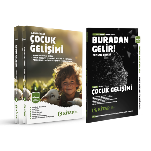 (Özel Set) Çocuk Gelişimi 3. Sınıf Güz 1. 2. Kitap ve Deneme