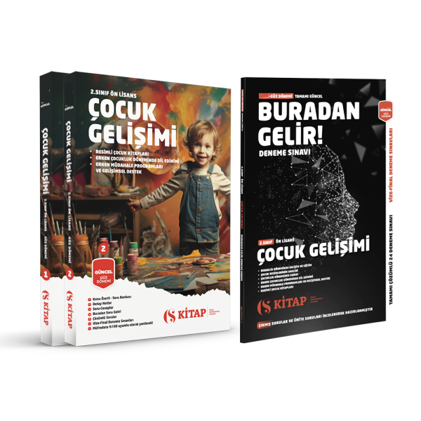 (Özel Set) Çocuk Gelişimi Ön Lisans 2. Sınıf Güz 1. 2. Kitap ve Deneme