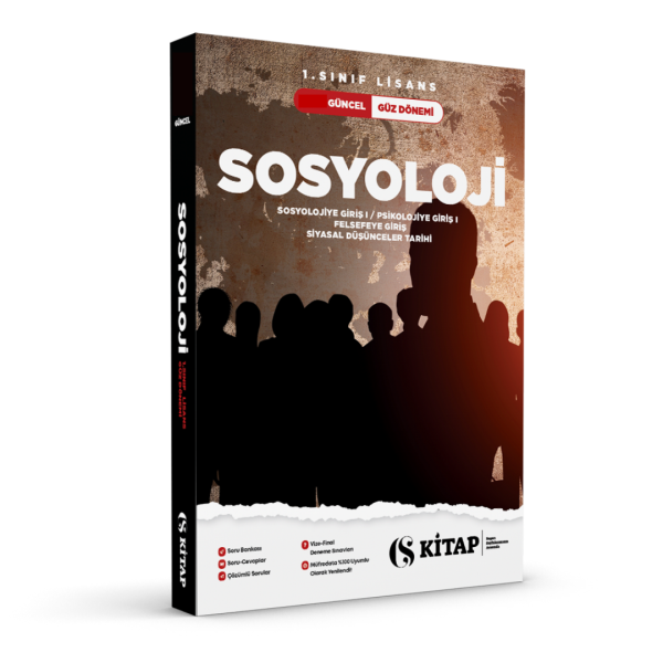 Sosyoloji 1. Sınıf Güz Soru Bankası Kitabı