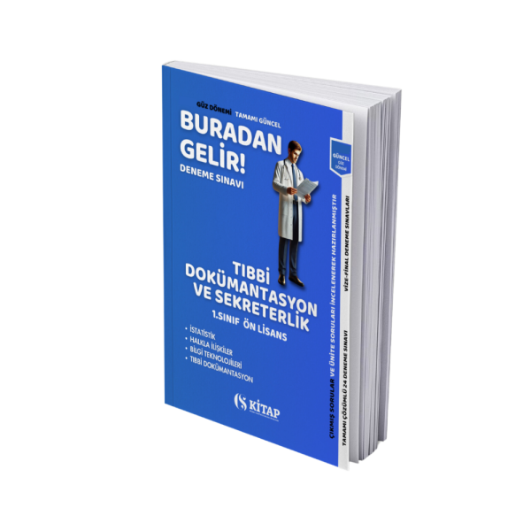 Tıbbi Dokümantasyon ve Sekreterlik 1. Sınıf Deneme Kitabı 2026 Güz
