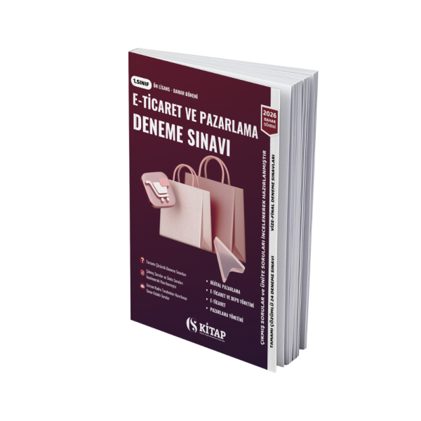 E-Ticaret ve Pazarlama 1.Sınıf Bahar Deneme Kitabı